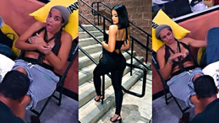 Crusita en la casa de Alofoke donde se le sale un seno