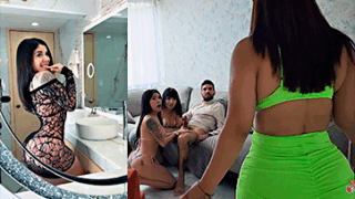 Mei Cornejo enseña a Barbara Salas y a su amiga a mamar guebo