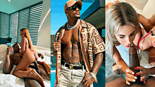 Black Jason Luv singando muy rico con dos zorras muy putas en tríos