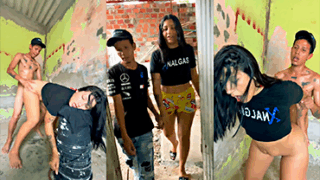 A Tifanny Lee le rompen el toto duro en una casa en construccion