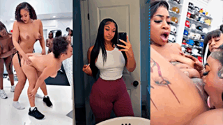 7 putas lesbianas tienen una loca orgia dentro de una tienda pública