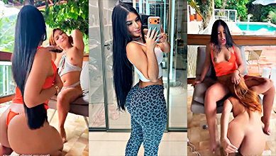 Escena especial protagonizada por cute lesbians leave family gathering to have great sex en una