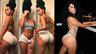 the famous Brittany Renner swallowing a very rich penis